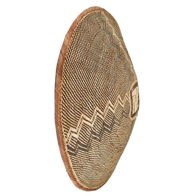 African Early 20th Century Tonga Binga Basket 21 Inch For Sale - Image 3 of 3