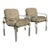 Late 19th Century Pair of Lucite and Metal Lounge Chairs For Sale