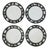White Set of 12 Vintage Block Black & White Wildlife Dinner Plates, Spal Portugal For Sale - Image 8 of 9