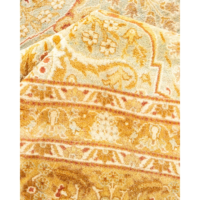 Textile Mogul, One-of-a-Kind Hand-Knotted Area Rug in Light Blue, 8' 1" x 8' 4" For Sale - Image 7 of 8