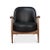 Mid-Century Modern Mid Century Black Leather Arm Chair For Sale - Image 3 of 13