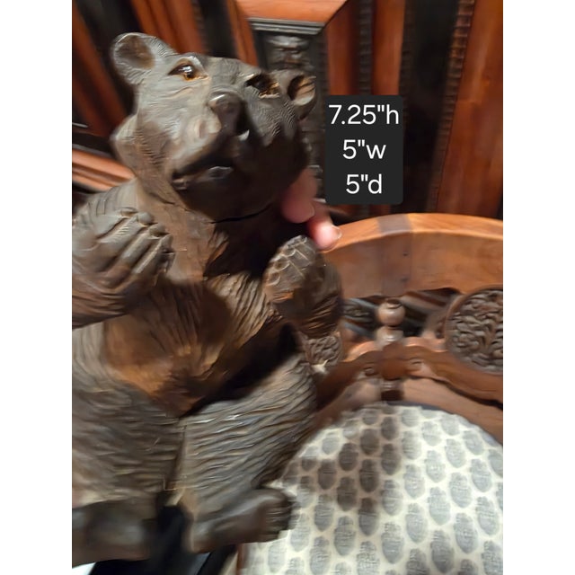 Rustic European Black Forest Bear Inkwell For Sale - Image 3 of 13