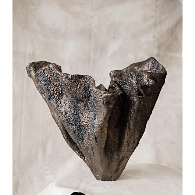 Bronze Flourish Vase III For Sale - Image 8 of 11