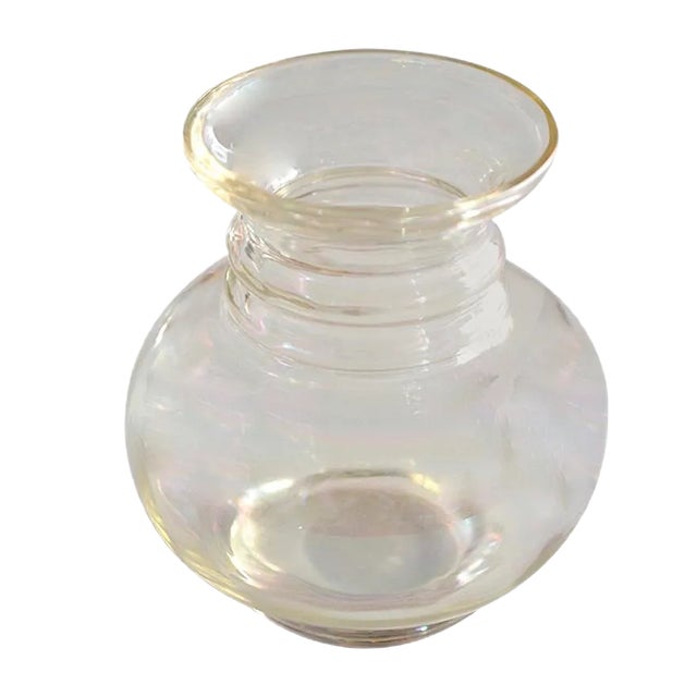 Art Nouveau Iridescent Glass Vase from Jean Beck Munich, 1900 For Sale