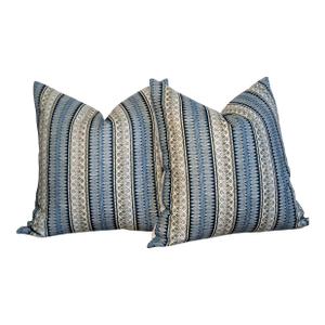 Jasper Eastlake Forest & Blue 22" Pillows