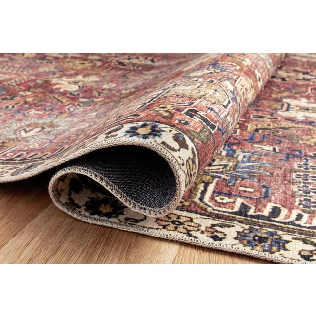 Traditional Chris Loves Julia x Loloi Jules Merlot / Multi 2'-6" x 7'-6" Runner Rug For Sale - Image 3 of 4