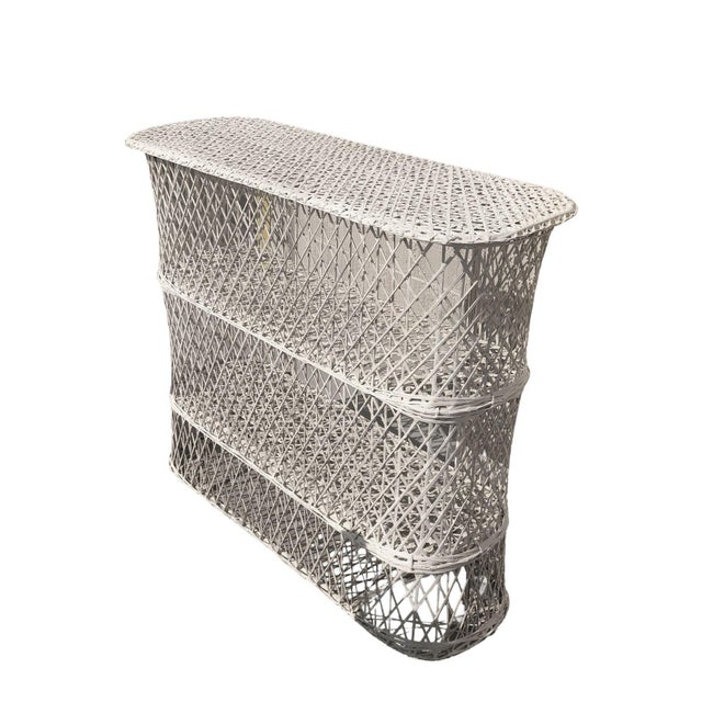 Plastic Mid Century Spun Fiberglass Barstool and Dry Bar Set by Woodard For Sale - Image 7 of 15