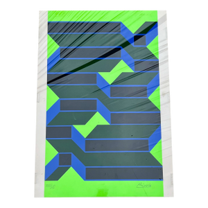 Untitled Geometric Silkscreen Print by Jurgen Reipka, 1973