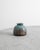 A rare and unique Swedish mid century "Farsta" stoneware vase in a decorative turquoise blue and brown glaze by Wilhelm...