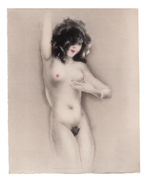 Louis Icart, Slightly Swollen Areola from The Life of Breasts, Nude, Original Etching & Aquatint, 1945
