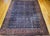 1900 - 1909 Vintage Persian Mahal Sultanabad Rug, Hand-Knotted Wool, Geometric Pattern, 11x14, Navy & Burgundy For Sale - Image 5 of 13