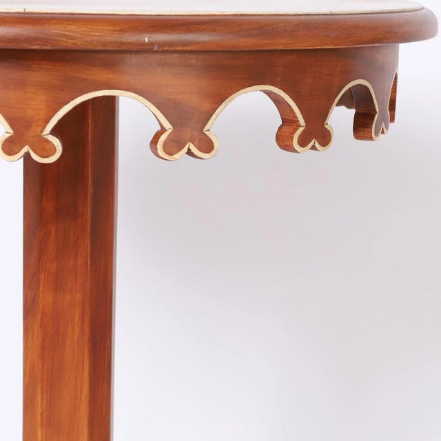 Mid-Century Modern Pair of Mid-Century Italian Painted Stands For Sale - Image 3 of 10