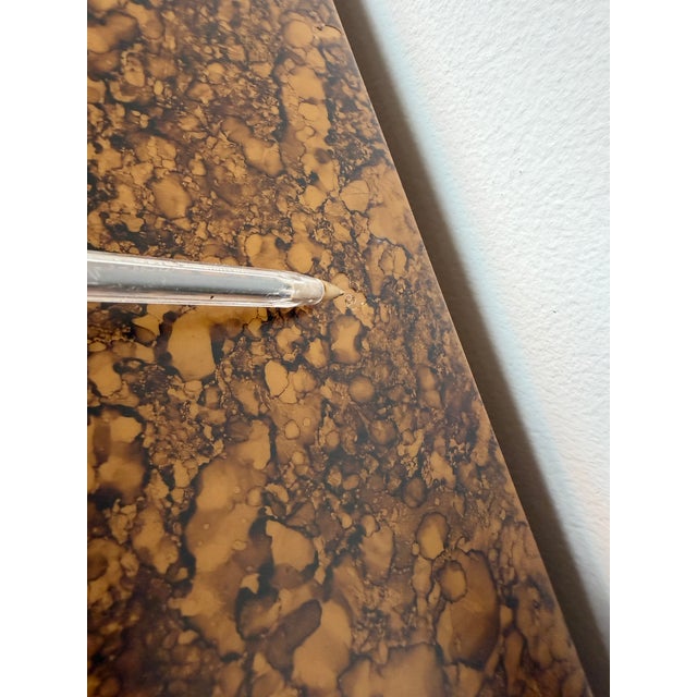 Mid Century Hollywood Regency Faux Tortoiseshell Cabinet For Sale - Image 16 of 18