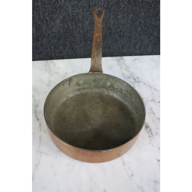 Modern Copper Saute Pan For Sale - Image 3 of 7