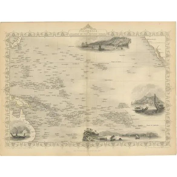 Map of Polynesia, 1851 For Sale - Image 6 of 6