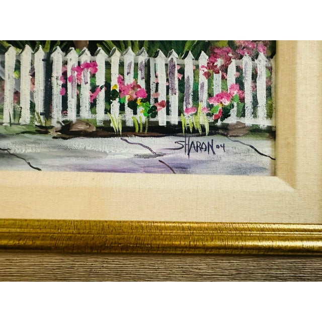Vintage Coastal Key West Cottage Painting For Sale In Charleston - Image 6 of 6