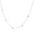 Modern Late 20th Century Classic Pt950 Platinum 10 Diamonds Station Necklace For Sale - Image 3 of 5