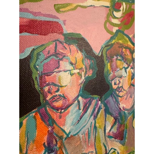 Acrylic Painting on Canvas Framed by Danka Krol For Sale In Sacramento - Image 6 of 7