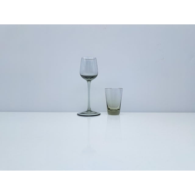 Murano Glass Glasses with Liqueur Glasses and Shot Glasses by V. Nason for Manifattura Di Murano, 1990s, Set of 12 For Sale - Image 10 of 14