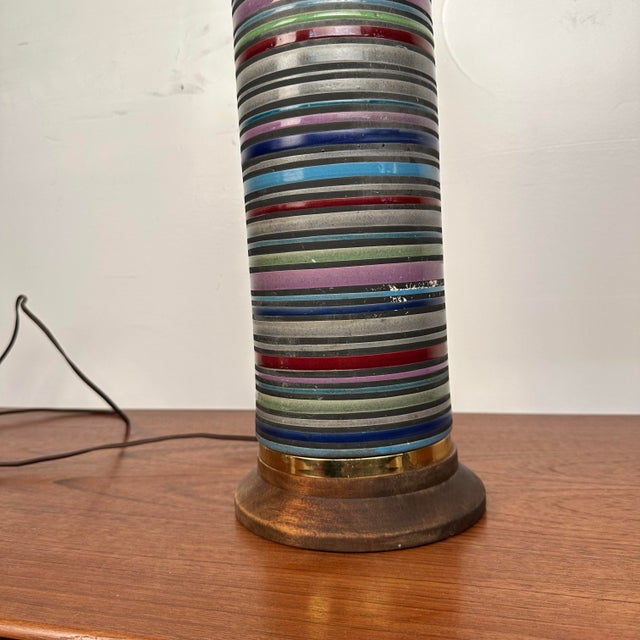 Italian Ceramic Lamp For Sale - Image 9 of 12