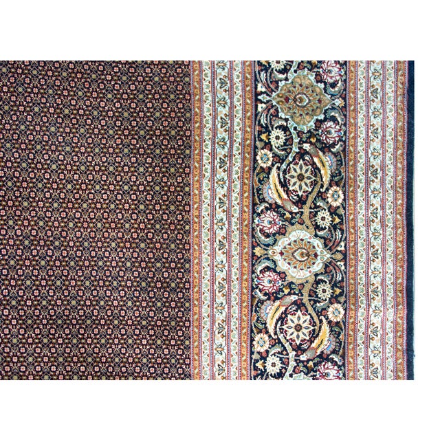 Early 20th Century Vintage Persian Tabriz Rug For Sale - Image 5 of 15