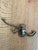 Vintage Triple Pronged Articulating Wall Hook in Brass For Sale In Raleigh - Image 6 of 6