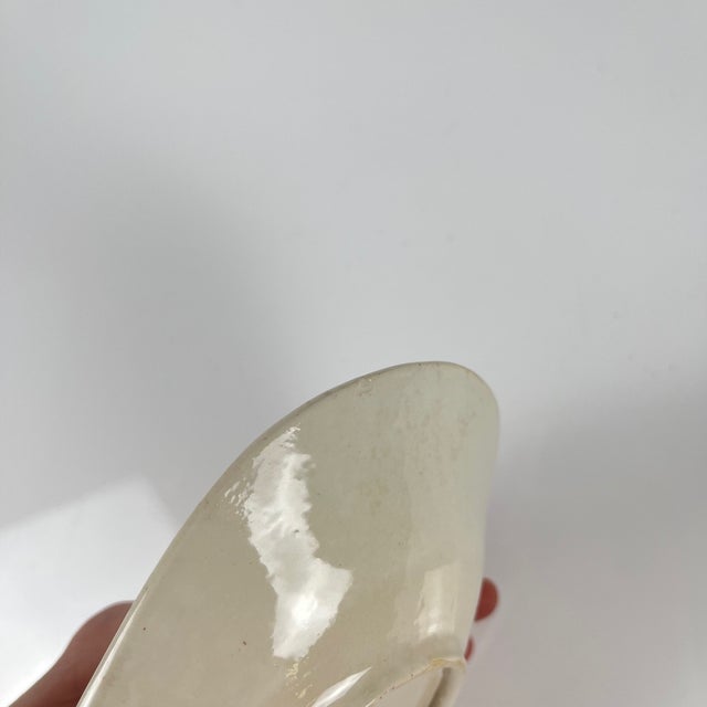 Oval Pink Earthenware Fontainebleau Serving Dish with Side Handle from KG Lunéville, 19th Century For Sale - Image 6 of 11