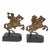 Warriors on Horseback in Bronze, 1950s, Set of 2 For Sale - Image 9 of 9