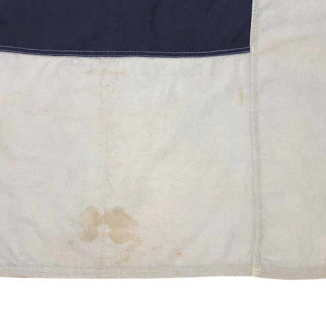 Rustic Large Vintage Cotton Nautical Signal Flag For Sale - Image 3 of 6