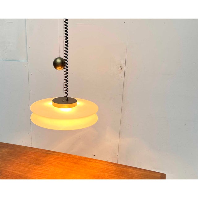 Mid-Century Modern German Space Age Orion Counterweight Pendant Lamp in Glass from Staff Leuchten, 1960s For Sale - Image 18 of 18