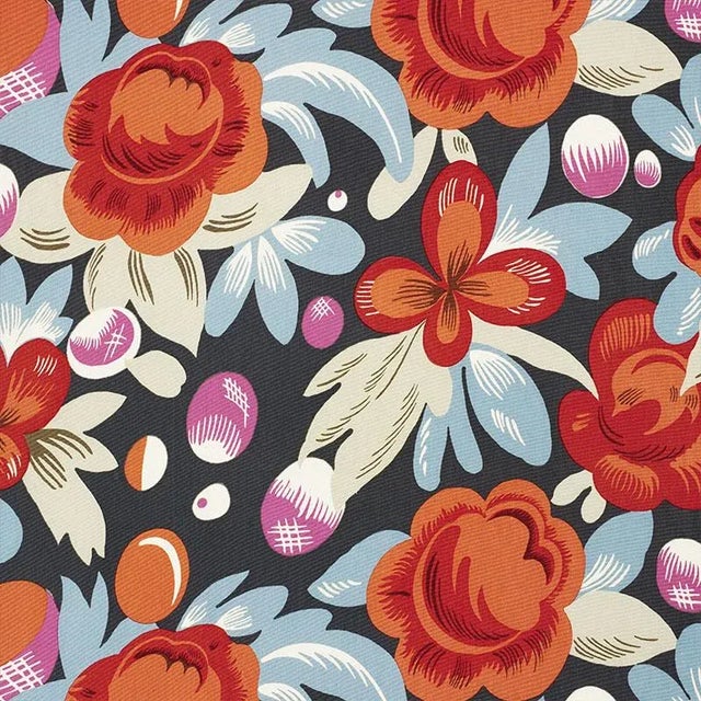 Sample - Schumacher X Paul Poiret Juin Fabric in Document For Sale