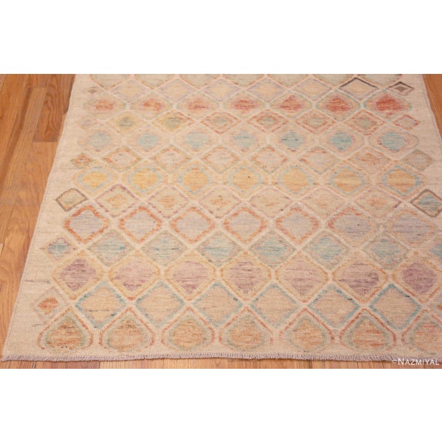 Rustic Nazmiyal Collection Rustic Geometric Small Size Contemporary Area Rug For Sale - Image 3 of 6