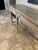 Bernhardt Criteria 78” Heather Gray Ash & Stainless Steel Console Table For Sale - Image 14 of 17