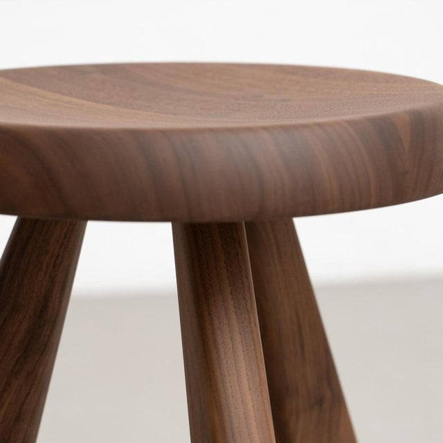 Wood Meribel Stool by Charlotte Perriand for Cassina, Set of 3 For Sale - Image 16 of 18