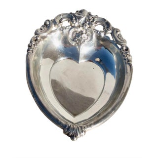 Heart Shaped Sterling Silver by Wallace For Sale