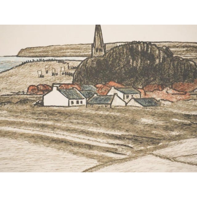Mathurin Meheut, Brittany, Seaside Village, Engraving For Sale - Image 5 of 7