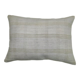 White Modern Persian Textile Kilim Pillow For Sale