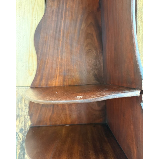 Wood Antique Corner Shelf in Wood For Sale - Image 7 of 8