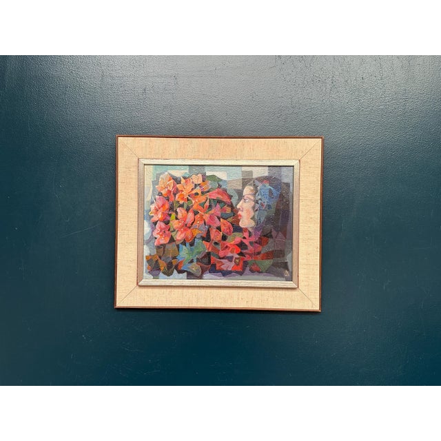 Ragnar Ring, Flower Girl, 1975, Oil Painting on Panel, Framed For Sale - Image 14 of 14