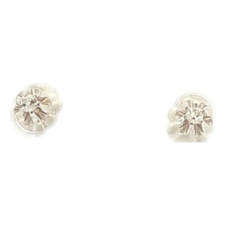 Mid 20th Century Buttercup Diamond Stud Earrings, A Pair For Sale