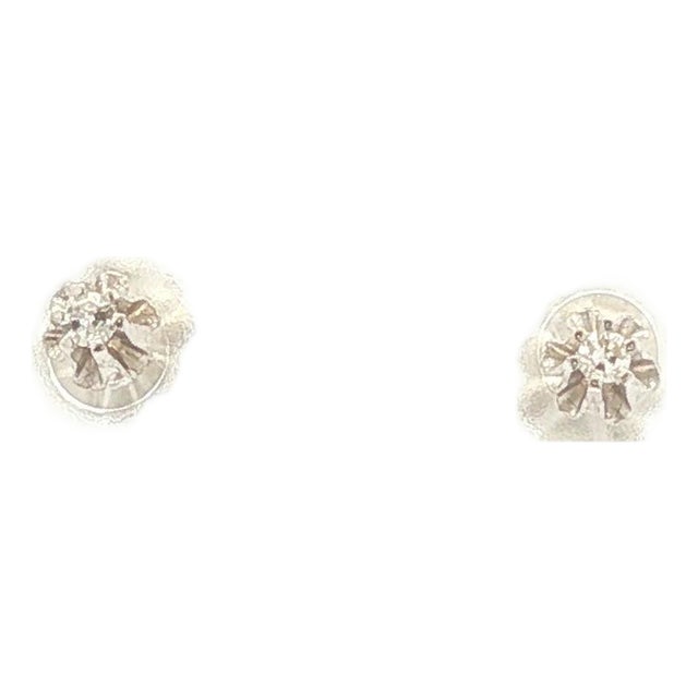 Mid 20th Century Buttercup Diamond Stud Earrings, A Pair For Sale