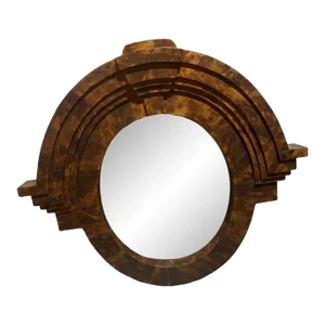 Vintage Contemporary Pseudo Painted Turtle Mirror
