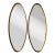 1960s Italian Hollywood Regency Gilt Wood Oval Wall Mirrors – A Pair/ Sold For Sale