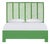 Liam Platform Bed Queen - Bright Green For Sale