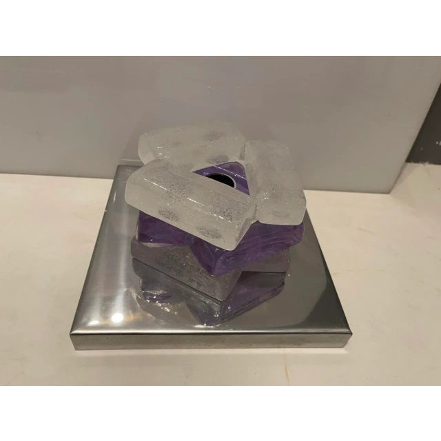 Italian Murano Glass Sconces by Albano Poli for Poliarte, 1970s , Set of 2 For Sale - Image 10 of 13