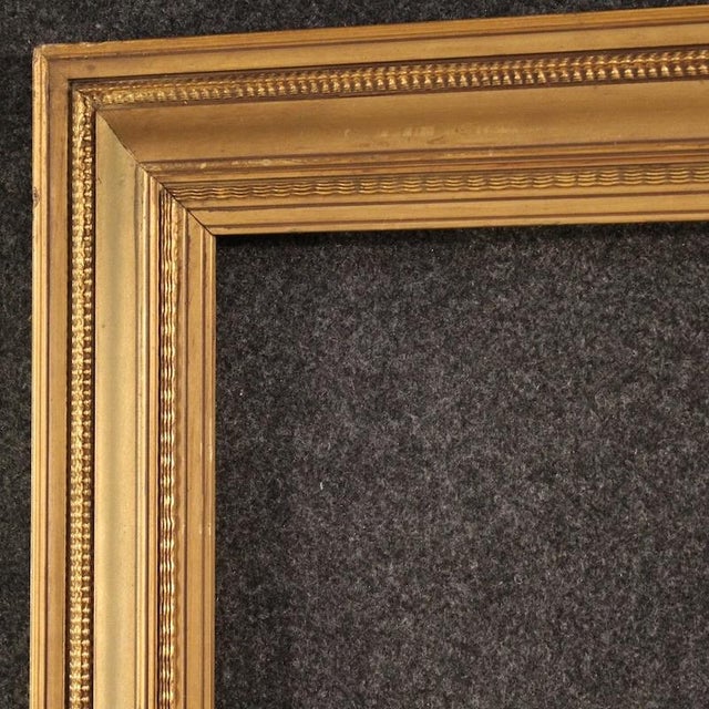 Vintage Italian Gilded Wood and Plaster Frame, 1950 For Sale - Image 9 of 14