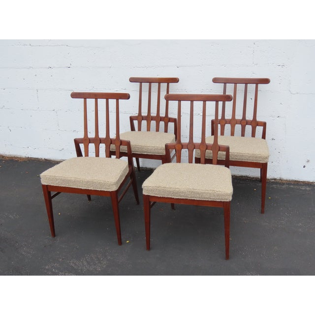 Foster McDavid Mid Century Modern Dining Chairs Set of Four 6642 For Sale In Miami - Image 6 of 17