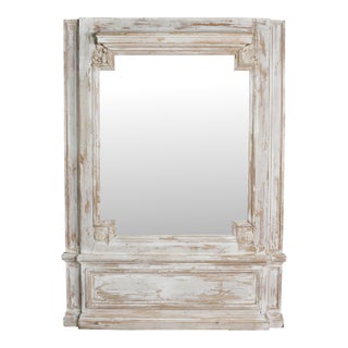 Monumental Painted Trumeau Mirror For Sale