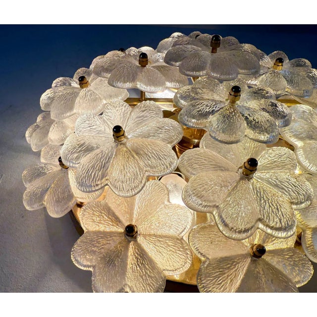 Metal Mid-Century Modern Floral Wall Lamp by Ernst Palme, 1960s For Sale - Image 7 of 18