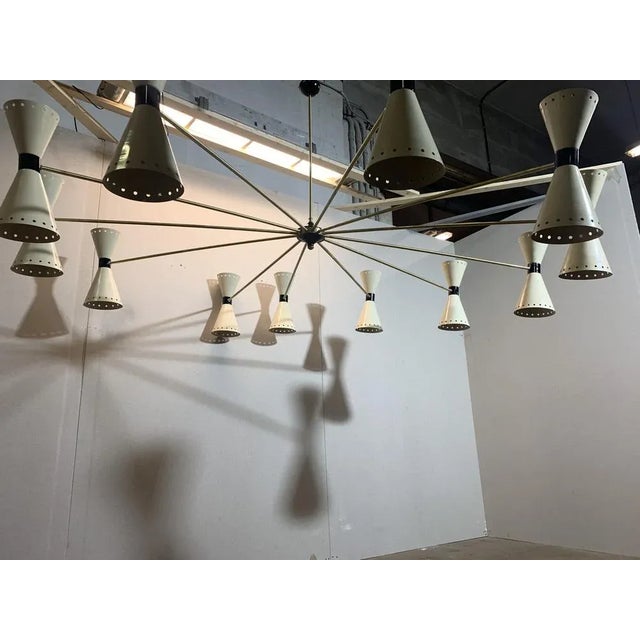 Hotel Ceiling Lamp from Stilnovo, 1950s For Sale - Image 4 of 6